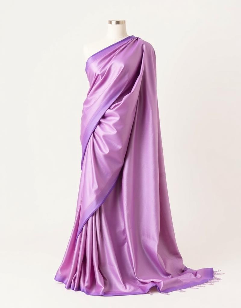 Lavender Silk Saree
